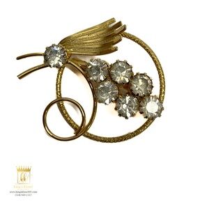 Elegant Gold and Silver Brooch